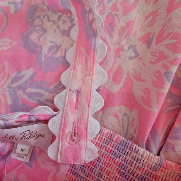 NWT Dwyer Midi Dress Color: Rousseau Pink Zen Sz M - Picture 11 of 11